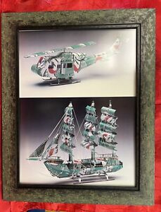 Decor 7-up Helicopter and Sailing Ship Picture