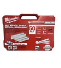 Milwaukee 48-22-9004 1/4-Inch Drive SAE and Metric Ratchet and Socket Set - 50pc