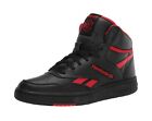 REEBOK Men Black Red Faux Leather High Top Medium Width Basketball BB4600 Shoes