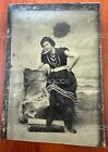 1800’s Tintype Photo Of A Young Woman Who Was A Circus Performer**