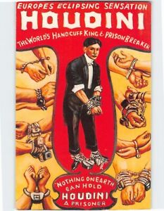 Postcard Houdini the Handcuff King
