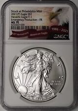 New Listing2021 (P) $1 Silver Eagle Type 1 Struck at Philadelphia NGC MS70 First Releases