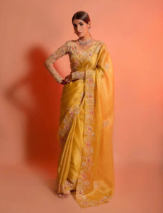 Wedding Saree Designer Saree Blouse Indian Outfits Bollywood Party Wear Saree
