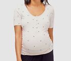 $48 NOM Maternity Women's Pink Dot Maternity/Nursing Pajama Top Sleepwear Size L