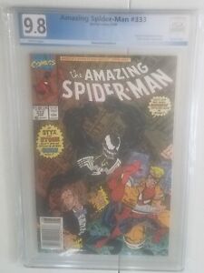 Amazing Spider-Man #333 Marvel Comics Venom Cover NOT CGC PGX 9.8 1990 NEWSSTAND