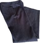 Akris Punto Denim Pants Women's US 8 Blue Wide Leg Cotton Cashmere Bergdorf