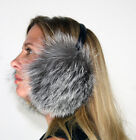 New Silver Fox Fur Ear Muffs Efurs4less
