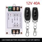 Car Power 12V Battery Cut-off Switch with 2 Wireless Remote Controllers One Set