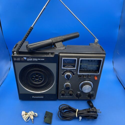 Panasonic RF-1170 UHF PSB AM FM 5 Band Radio W/ Power Cord Tested/Works *READ*