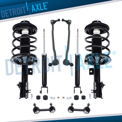 8pc Front & Rear Struts + Shock Absorbers +Sway Bars for 2004-2008 Nissan Maxima
