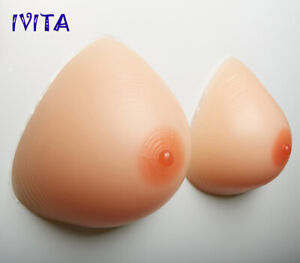 Triangle Silicone Breast Forms A-FF Cup Crossdresser Silicone Pads Bra Inserts