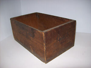 Vintage Dried Fany PEACHES 25 LBS. Wooden Crate, Depression Era Soup Kitchen