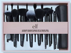 Elf Cosmetics E.L.F. 17 Piece Ultimate Luxe Makeup Brush Set & Travel Roll Case