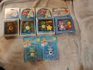 VINTAGE KENNER CARE BEARS LOT OF 6 WISH BEARS BRIGHT HEART RACCON LOT OF 6 MIB