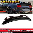NP Designs 1PCS Wickerbill + GT350 Spoiler Wing Fit For FORD Mustang 2015-2023 (For: 2018 Ford Mustang GT)