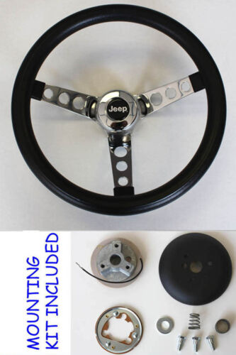 Classic Grant Black Steering Wheel 13 1/2