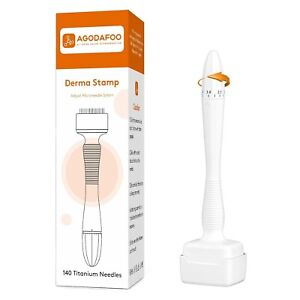Derma Stamp for Women and Men Home Use, Derma Roller with 140A Needles, Adjust M