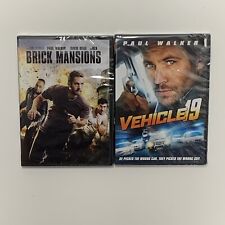 Brick Mansions & Vehicle 19 - Paul Walker DVD Lot  Action Thriller Crime Drama
