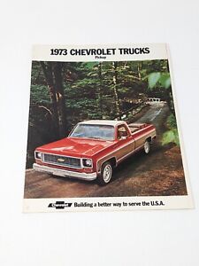 Vintage 1973 Chevrolet Trucks Pickup Sales Brochure