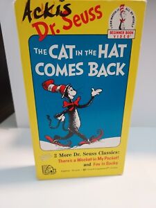 Dr. Suess The Cat in the Hat Comes Back (Random House, 1989) .VHS tape
