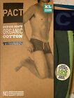 PACT Sustainable Organic Soft Cotton Kale Green Boxer Brief Trunk Men's XL