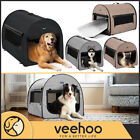 Veehoo Portable Soft-Sided Dog Crate Folding Pet Cat Carrier Cage Travel Kennel
