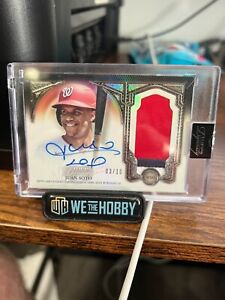 New Listing2023 Topps Dynasty Juan Soto 3 Color PATCH Auto Card #d 08/10 NATIONALS