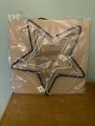 POTTERY BARN FABRIC STARS WALL DECORATION BLUE AND GRAY SET OF 3