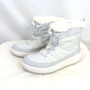 Clarks Step North Frost WP Winter Boots  Light Gray Size 5.5M Women's