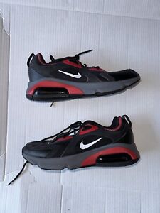 Nike Air Max 200 Black Red Running Shoes Sneakers CI3865-002 Men’s US  Size 8.5