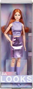 Barbie Looks Doll, Collectible No. 20 with Red Hair and Modern Y2K Fashion 2024