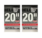 2 Bell Bike Bicycle 20” Inner Tube Fits Tire Widths 1.75