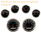 6 Gauge Set 0-200MPH GPS Speedometer Tacho Fuel Temp Volts Oil Red LED USA STOCK