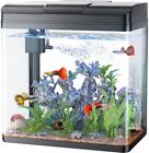 Fish Tank, 3 Gallon Glass Aquarium with Air Pump, LED Cool Lights and Filter
