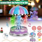 Toys for Girls Carousel Music Box Merry-Go-Round LED Lights Kids Baby Xmas Gift