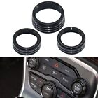 Knob Ring Cover Accessories Black For Grand Cherokee 2014-2021 Durable (For: Jeep Grand Cherokee SRT)