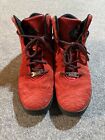 Nike LeBron LBJ NSW Lifestyle Men's Red Suede Shoes Sneakers Size 8
