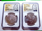 2021 D  + 1921 D MORGAN SILVER DOLLAR NGC MS69 FIRST DAY OF ISSUE + MS62 2 Coins