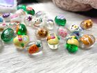 Easter Beads Bunny Carrot Egg Basket Glass Beads Mix Oval 20 pcs DIY Jewelry