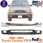 Front Bumper Face Bar Chrome + Lower Valance For 2001-2004 Toyota Tacoma 2WD (For: 2003 Toyota Tacoma)