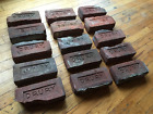 (YOu PiCk) 1880 - 1917 Antique DRURY Brick - EARLY Type One T1 Imprinted Letters