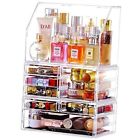 Clear Makeup Organizer And Storage With Lid Stackable X Large 7 Drawers