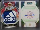 2022 Panini Playbook Mike Williams Gloves Adidas Logo Patch Auto Booklet #3/5