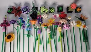 Lego Botanical Flowers Wildflower, Succulent, Rose, Bouquet, Tiny Plants