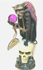 Jim Shore Demon Dark Demon on Skull Figurine w/ Crystal Ball Halloween NEW