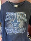 Toronto Maple Leafs NHL '47 Brand Vintage Tubular Logo T Shirt Blue XL, Soft!!!