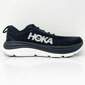 Hoka One One Mens Gaviota 5 1127929 BWHT Black Running Shoes Sneakers Size 12.5D