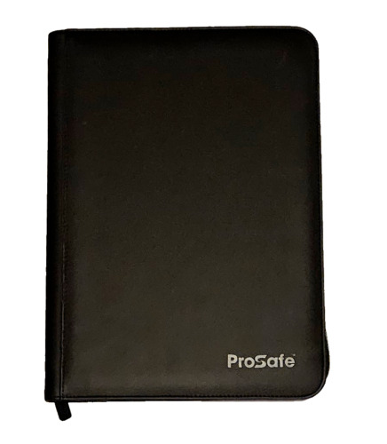 Pro Safe 9-Pocket Zippered Trading Card Album Binder BLACK Holds 360 Cards