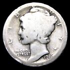 1916-D Mercury Dime Silver  ---- Nice Detail Key Date Coin ---- #YY272