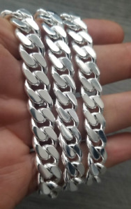 cadena cubana de plata 925 MX / silver cuban link chain solid